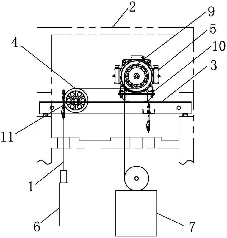 电梯主机承重梁埋设