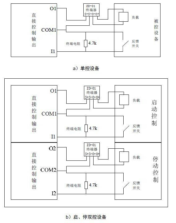 海湾主机从机联网接线
