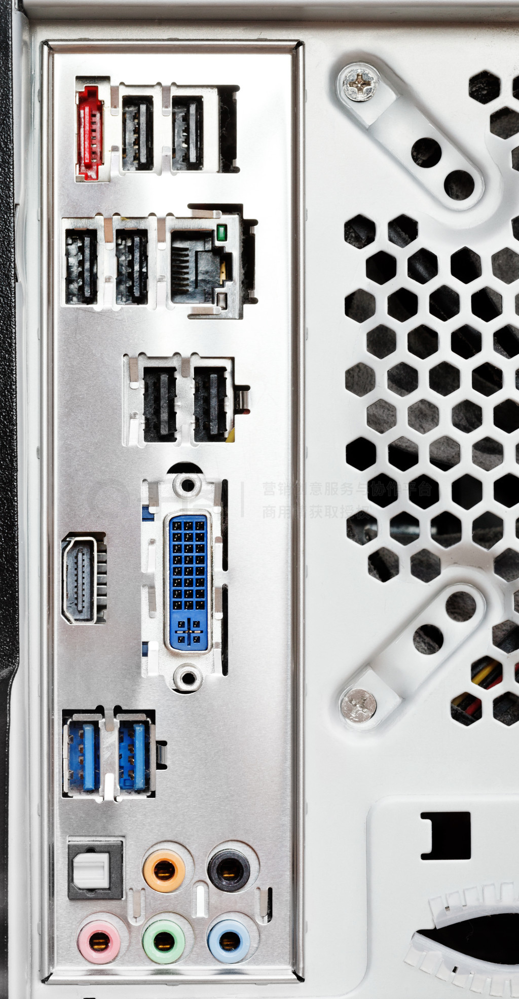 主机背面并行接口