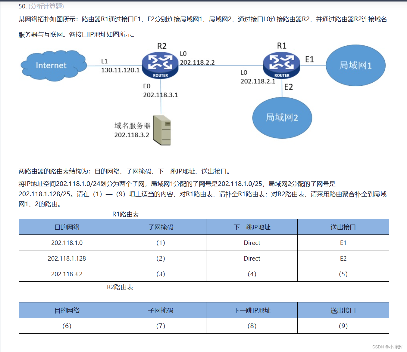 每层的层显都接到主机