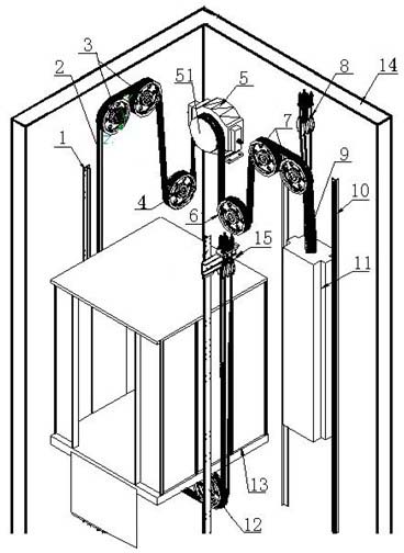 日立电梯曳引主机
