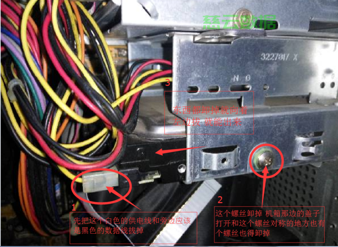 如何拆卸老式电脑主机