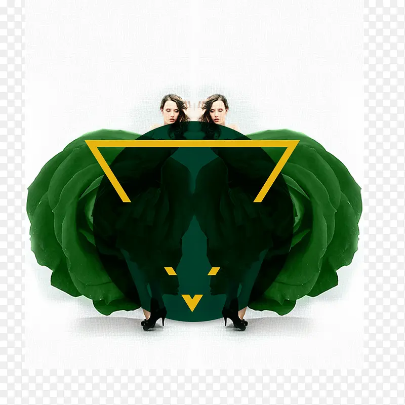 三角形绿色主机