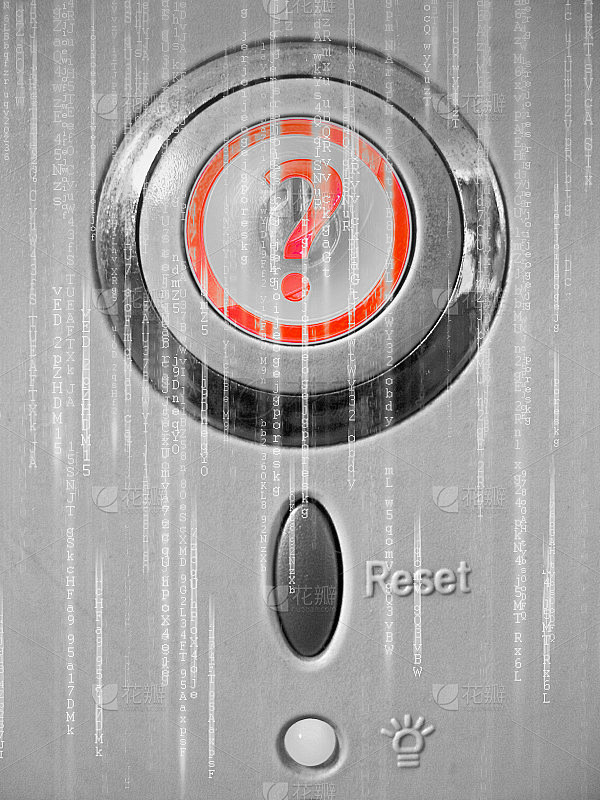 电脑主机电源键旁边两个按键