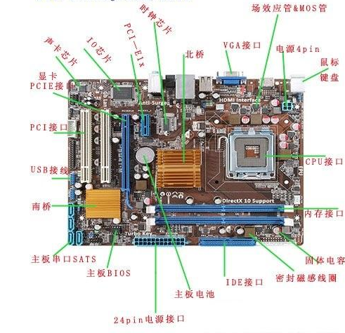 主机中的硬件作用