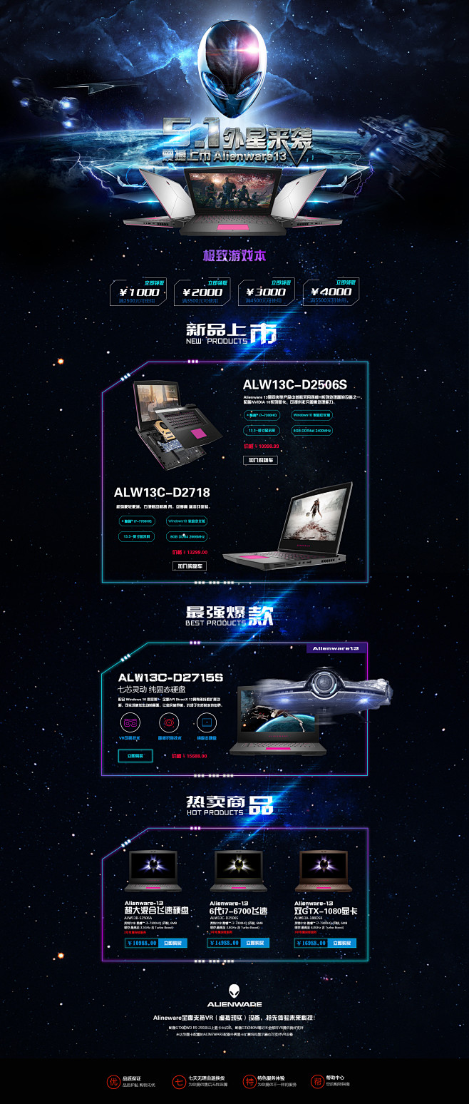 外星人主机具体配置