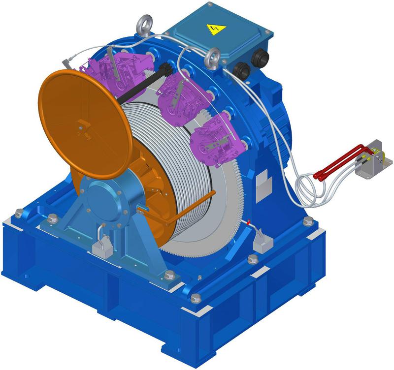 永日电梯主机曳引轮量尺寸