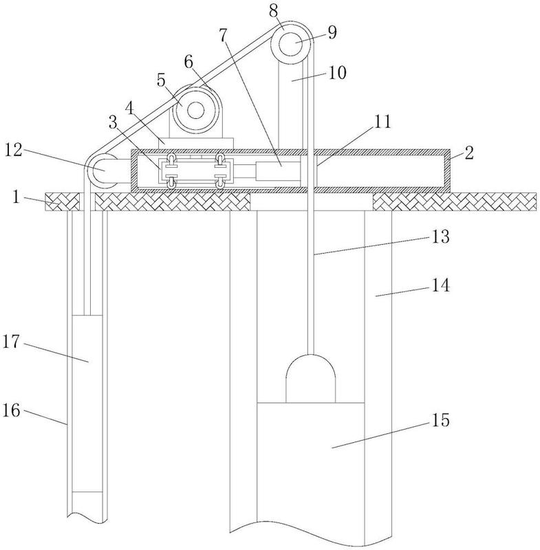 电梯主机承重梁埋设