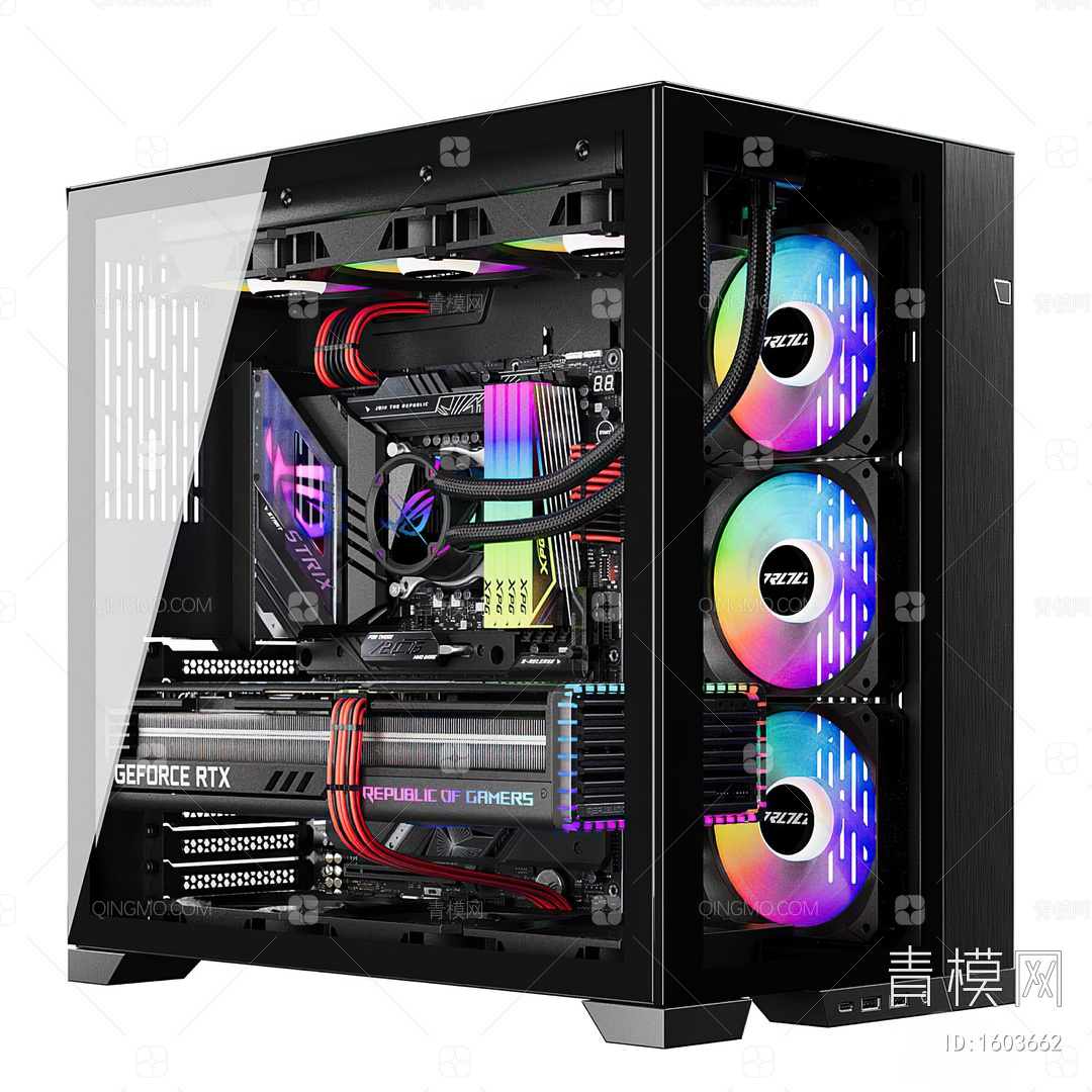 电脑主机里面的液体管道