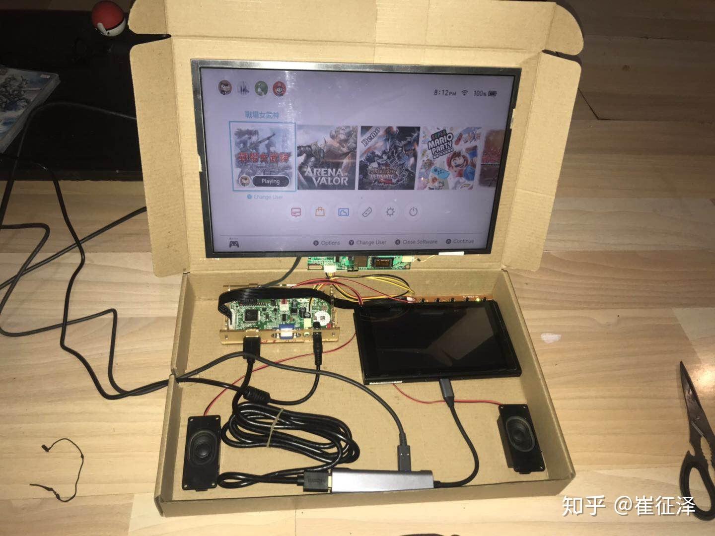 笔记本显示器做主机输出